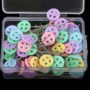 100 Piece Platsic Buttons Head Sewing Pins Safety Pin for Quilting Sewing Crafts