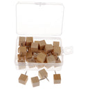 30 Piece Natural Wood Push Pins Notice Board Pins Wedding Plan Cork Message Thumbtack 20mm