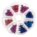 110pcs 7mm Brads & 90pcs 5mm Brads Mixed Color Metal Brad Paper Fastener for Scrapbooking Stamping Card Making Craft with Plastic Round Storage Box