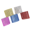 5 Pieces Rhinestones Napkin Ring Serviette Buckle Holder Mesh Wrap for Table Decor