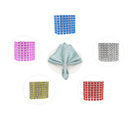 5 Pieces Rhinestones Napkin Ring Serviette Buckle Holder Mesh Wrap for Table Decor