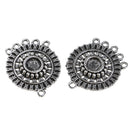 10 Pieces Tibetan Silver Alloy Charms Pendants Beads Charms Chains Connectors for Crafting, Findings Jewelry Making DIY Bag Phone Charms Accessories
