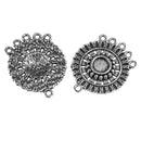 10 Pieces Tibetan Silver Alloy Charms Pendants Beads Charms Chains Connectors for Crafting, Findings Jewelry Making DIY Bag Phone Charms Accessories