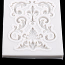 Baroque Style Curlicues Scroll Lace Fondant Silicone Mold for Sugarcraft, Cake Border Decoration, Cupcake Topper, Polymer Clay, Baking Mold, Sugarpaste Mold, Crafting Projects