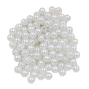 130 Piece Imitation Pearl Loose Beads Spacer Bead for Jewelry Making White 8mm