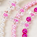 130 Piece Imitation Pearl Loose Beads Spacer Bead for Jewelry Making White 8mm