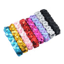 8 Pieces 1 Yard Paillette Sequins Beads Ribbon Lace Trim Embellishment for Party 18mm