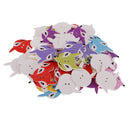 50 Pieces Mixed 2 Holes Lovely Animal Pattern Cartoons Decorative Button Wood Sewing Buttons Scrapbooking Cardmaking Crafting Supplies 29mm