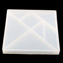 Tangram Casting Silicone Resin Mold Resin Craft Molds DIY Jewelry Making Craft Cake Mold Tool 11.5 cm Diameter