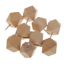 9 Pieces Wooden Push Pin Diamond Phombus Drawing Pins for Cork Board Map Office,bulletin board,fabric marking