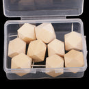 9 Pieces Wooden Push Pin Diamond Phombus Drawing Pins for Cork Board Map Office,bulletin board,fabric marking