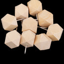 9 Pieces Wooden Push Pin Diamond Phombus Drawing Pins for Cork Board Map Office,bulletin board,fabric marking