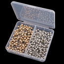 400 Pieces Shiny Silver & Gold Map Tacks Push Pins Plastic Head with Steel Point for Cork Board Map Office,bulletin board,fabric marking