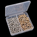 400 Pieces Shiny Silver & Gold Map Tacks Push Pins Plastic Head with Steel Point for Cork Board Map Office,bulletin board,fabric marking