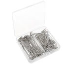 150 Pieces Steel T-Pins Nickel Plated Mixed 2 Size for Blocking Knitting ,Modelling and Crafts