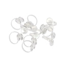 10 Piece Adjustable Ring Blank Double Base Pads Tray DIY for Fitting Cabochon