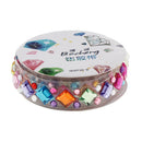 2 Roll Multi Shapes and Colors Rhinestones Stickers Tape Mobile Phone PC Car Art DIY Bling Decorations Self Adhesive Scrapbooking Stickers