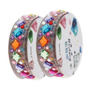 2 Roll Multi Shapes and Colors Rhinestones Stickers Tape Mobile Phone PC Car Art DIY Bling Decorations Self Adhesive Scrapbooking Stickers