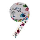 2 Roll Multi Shapes and Colors Rhinestones Stickers Tape Mobile Phone PC Car Art DIY Bling Decorations Self Adhesive Scrapbooking Stickers