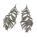 6 Pieces 85x41mm Antique Silver Zinc Alloy Feather Charms Large Pendant Fit Necklace Chain DIY Jewelry Making Bookmark Crafts