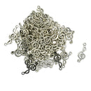 50 Piece Music Symbols Shape Alloy Pendants Charms for Jewelry Making Craft