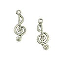 50 Piece Music Symbols Shape Alloy Pendants Charms for Jewelry Making Craft
