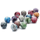 100 Piece 6mm Mixed Wash Painting Resin Loose Beads for Jewelry Making Beading