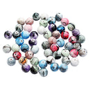 100 Piece 6mm Mixed Wash Painting Resin Loose Beads for Jewelry Making Beading
