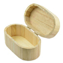 Unfinished Oval Shape Wooden Box Gift Jewelry Box DIY Base for Kids Crafts