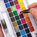 Watercolor Paints Set 24 Colors Painting Art Artists Kit With Brushes Palette