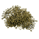 Pack of 30 Antiqued Bronze Hollow Leaf Shape Charms Pendant Jewelry Bracelet Connectors DIY Craft Jewelry Making Woman's Fashion Accessories Making