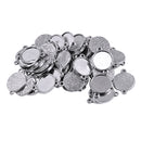 50 Piece Tibetan Silver Round Cabochon Settings Pendant Blanks Tray Base 12mm