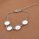 50 Piece Tibetan Silver Round Cabochon Settings Pendant Blanks Tray Base 12mm