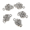 5 Piece Bracelet Necklace Flower Clasp Hook Connector for DIY Fashion Jewelry