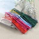 30 Pieces Multicolored Silky Handmade Soft Craft Mini Tassels With Loops ,Small Chinese Knot Tassels for diy Jewelry Making