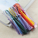 30 Pieces Multicolored Silky Handmade Soft Craft Mini Tassels With Loops ,Small Chinese Knot Tassels for diy Jewelry Making