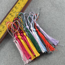 30 Pieces Multicolored Silky Handmade Soft Craft Mini Tassels With Loops ,Small Chinese Knot Tassels for diy Jewelry Making