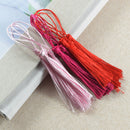 30 Pieces Multicolored Silky Handmade Soft Craft Mini Tassels With Loops ,Small Chinese Knot Tassels for diy Jewelry Making