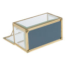 Rectangular Glass Metal Geometric Terrarium Plant Flower Pot Jewelry Boxes Home Art Table Vase