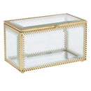Rectangular Glass Metal Geometric Terrarium Plant Flower Pot Jewelry Boxes Home Art Table Vase