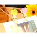 10 Pieces Mustache Wooden Craft Pegs Wedding Party Photo Paper Spring Clips 35mm