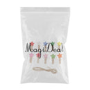 10 Piece Mini Colorful Star Wooden Pegs Craft Photo Hanging Spring Clips 35mm