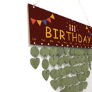 Creative Birthday Wooden Reminder Calendar Birch Ply Plaque Hanging Board