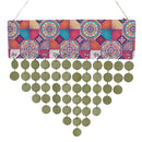 Bohemia Style Reminder Calendar Wooden Board Plaque Planner Hanging Decor