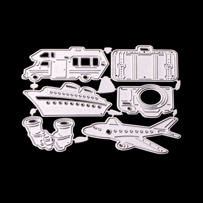 1 Set Travel Accs Cutting Dies Stencil for Scrapbook Album Paper Embossing Tool