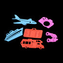 1 Set Travel Accs Cutting Dies Stencil for Scrapbook Album Paper Embossing Tool