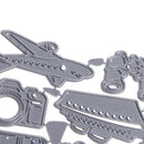 1 Set Travel Accs Cutting Dies Stencil for Scrapbook Album Paper Embossing Tool