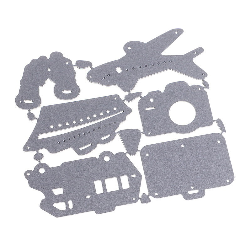 1 Set Travel Accs Cutting Dies Stencil for Scrapbook Album Paper Embossing Tool