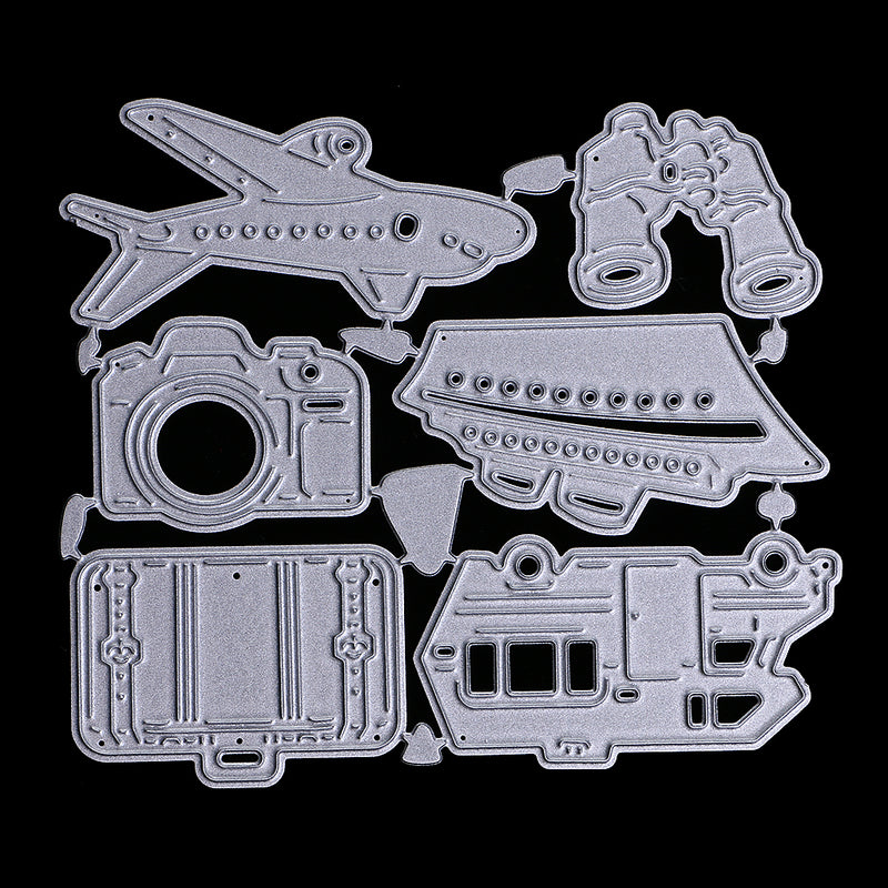 1 Set Travel Accs Cutting Dies Stencil for Scrapbook Album Paper Embossing Tool