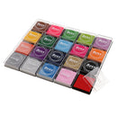 20 Pcs/set Ink Pad Stamps for Kids,Craft Washable Ink Pads DIY Scrapbooking